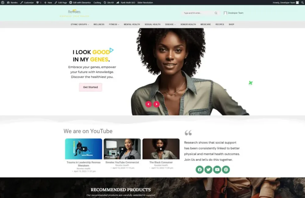 Blogs & News Site design published by Pixel Hover