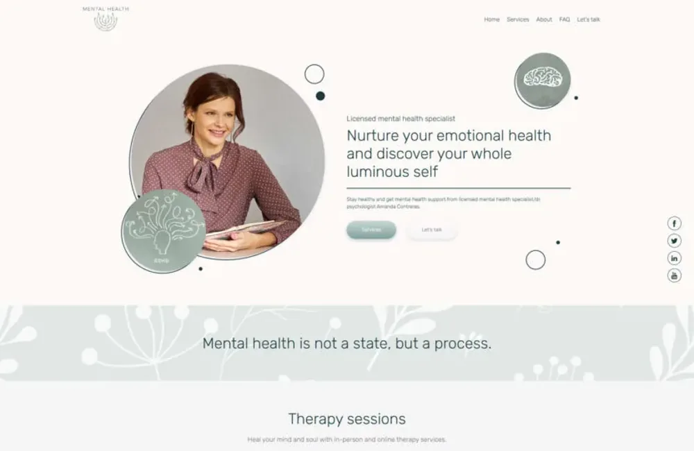 Health Website design published by Pixel Hover