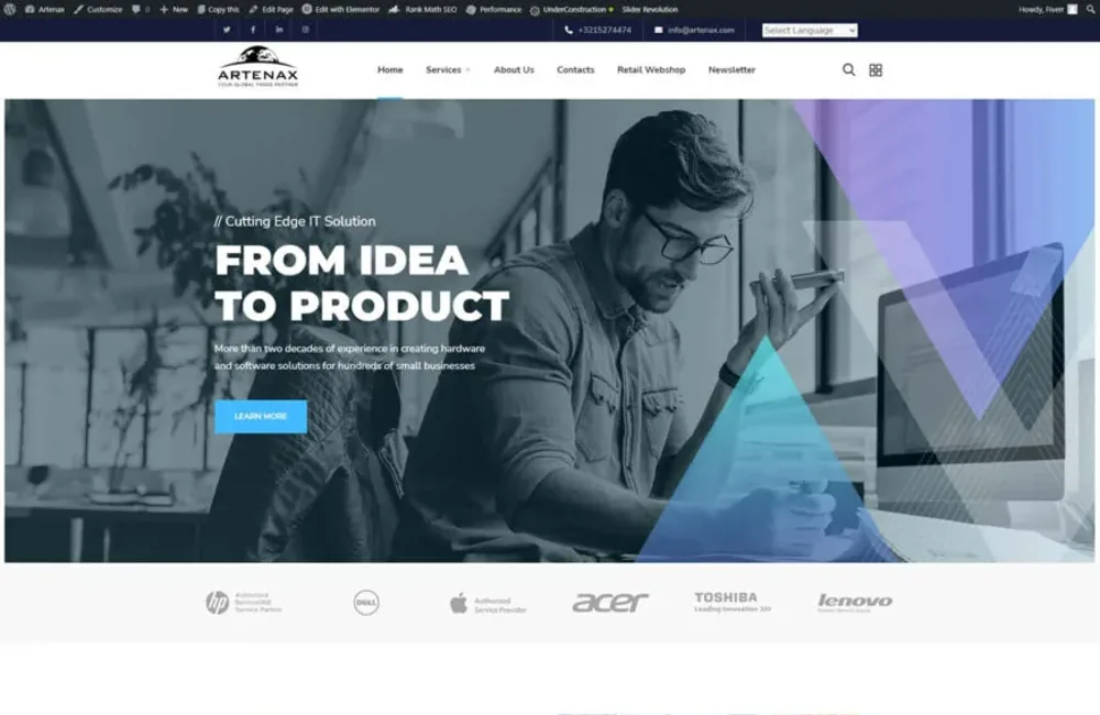 Import & Export website design published by Pixel Hover